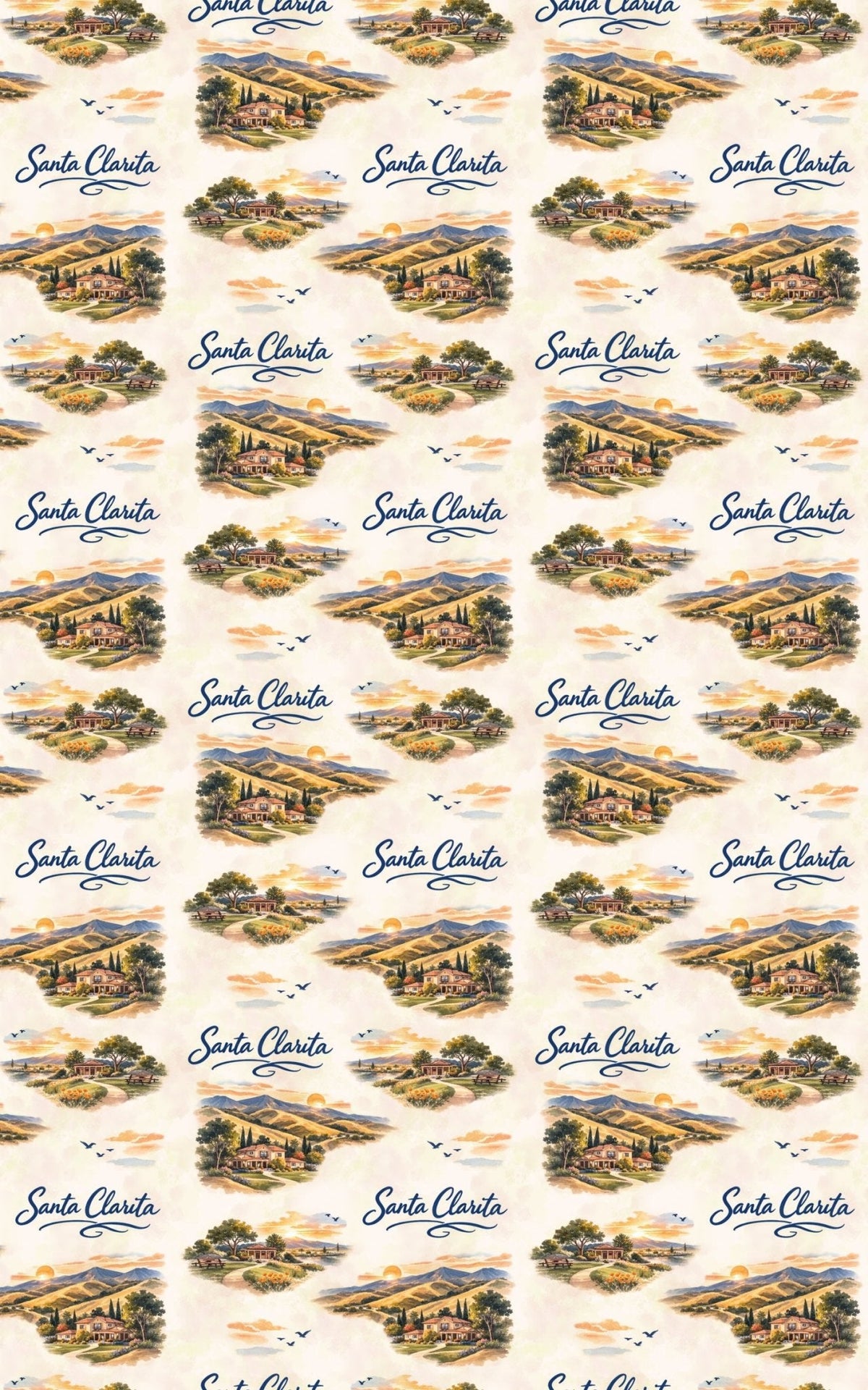 Santa Clarita Canyon Sunset Wrapping Paper