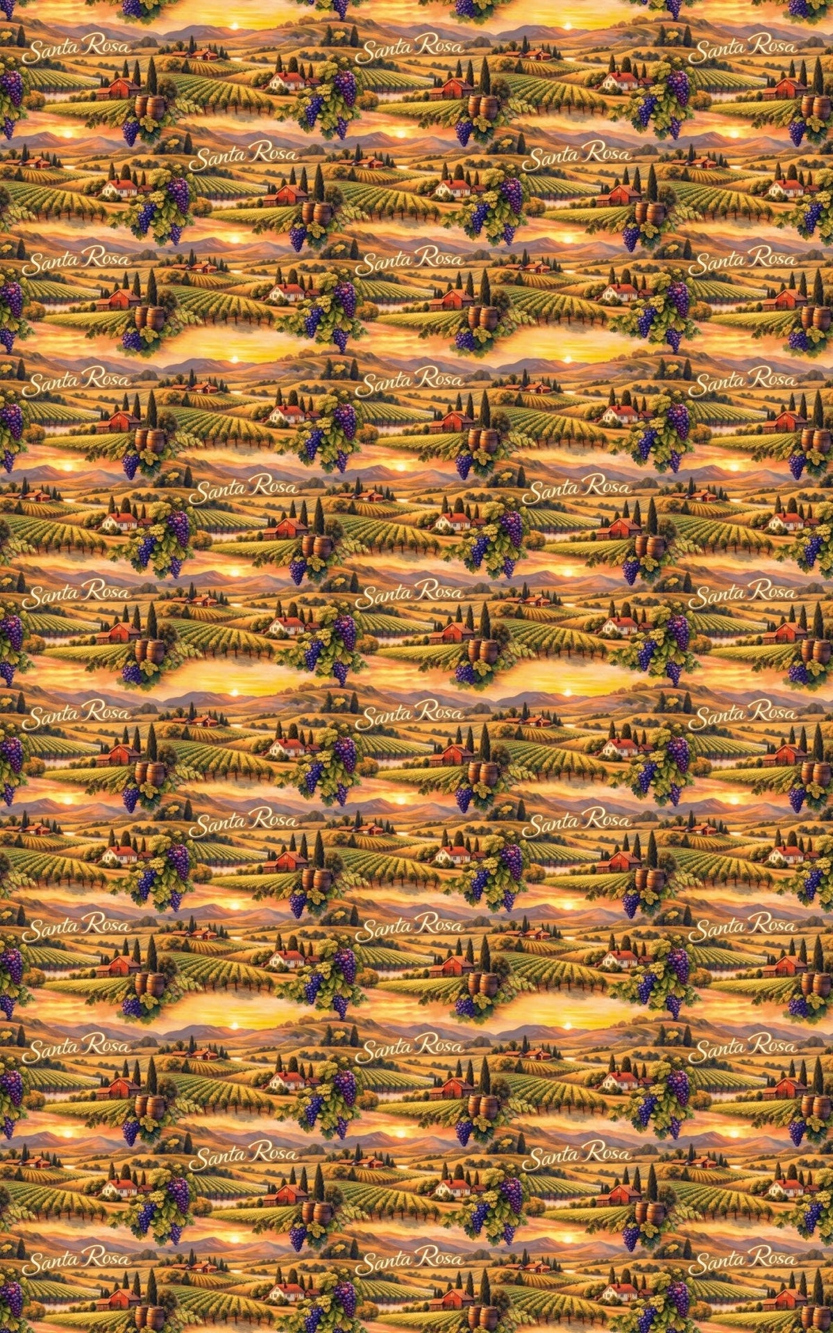 Santa Rosa Wine Country Warmth Wrapping Paper