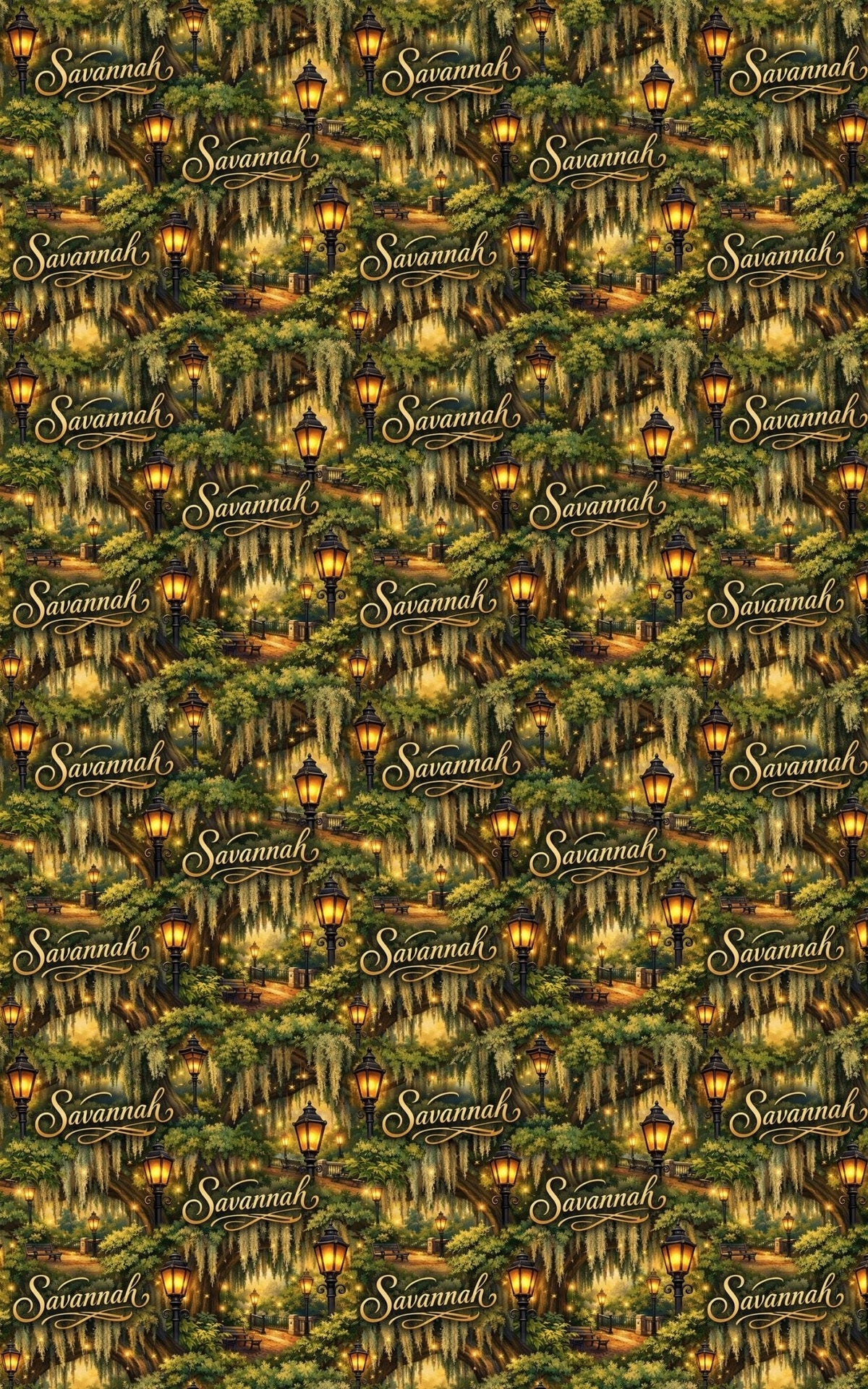 Savannah Riverfront Romance Wrapping Paper