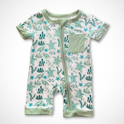 Save The Turtles Shorty Romper | Bamboo