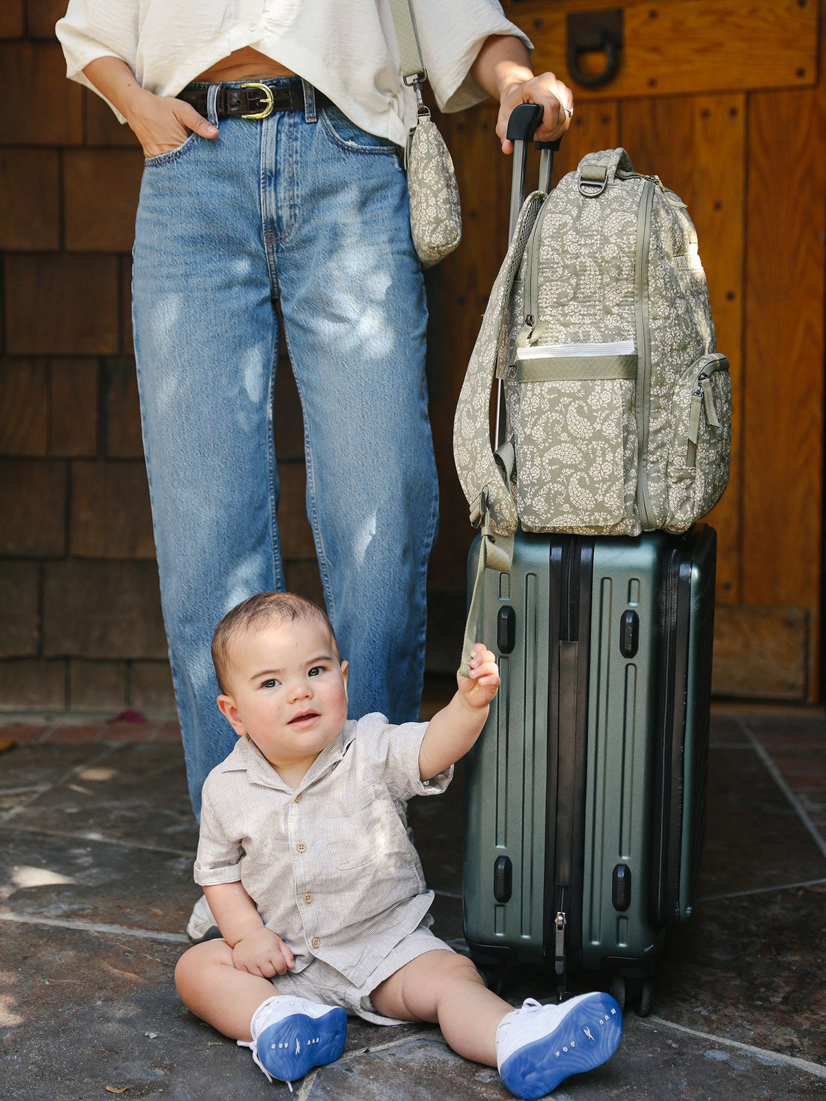 Sazan + Jujube Classic Diaper Backpack - Paisley Floral