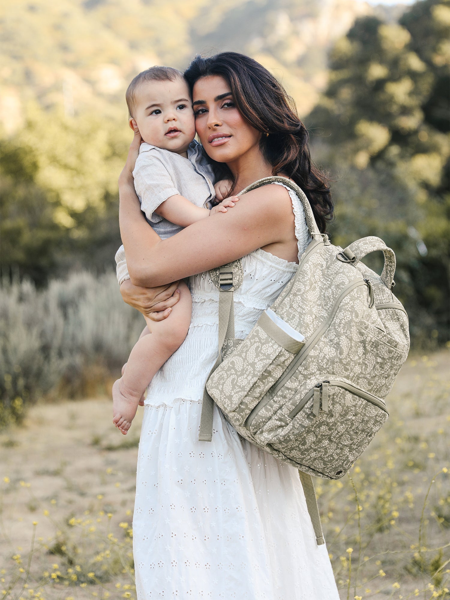 Sazan + Jujube Classic Diaper Backpack - Paisley Floral