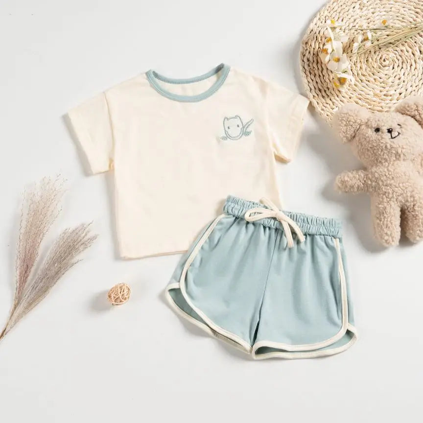 2pcs Set T-shirts And Pants For Children Multivariant