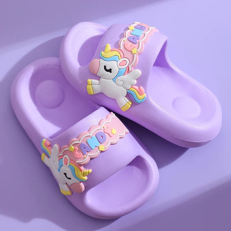 Unicorn Rainbow Slippers Ultra Soft Eva Ages 0-3 Years