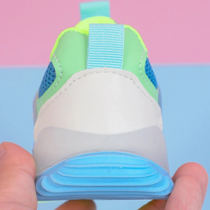 Breathable Running Shoes With Led For Children Multivariant