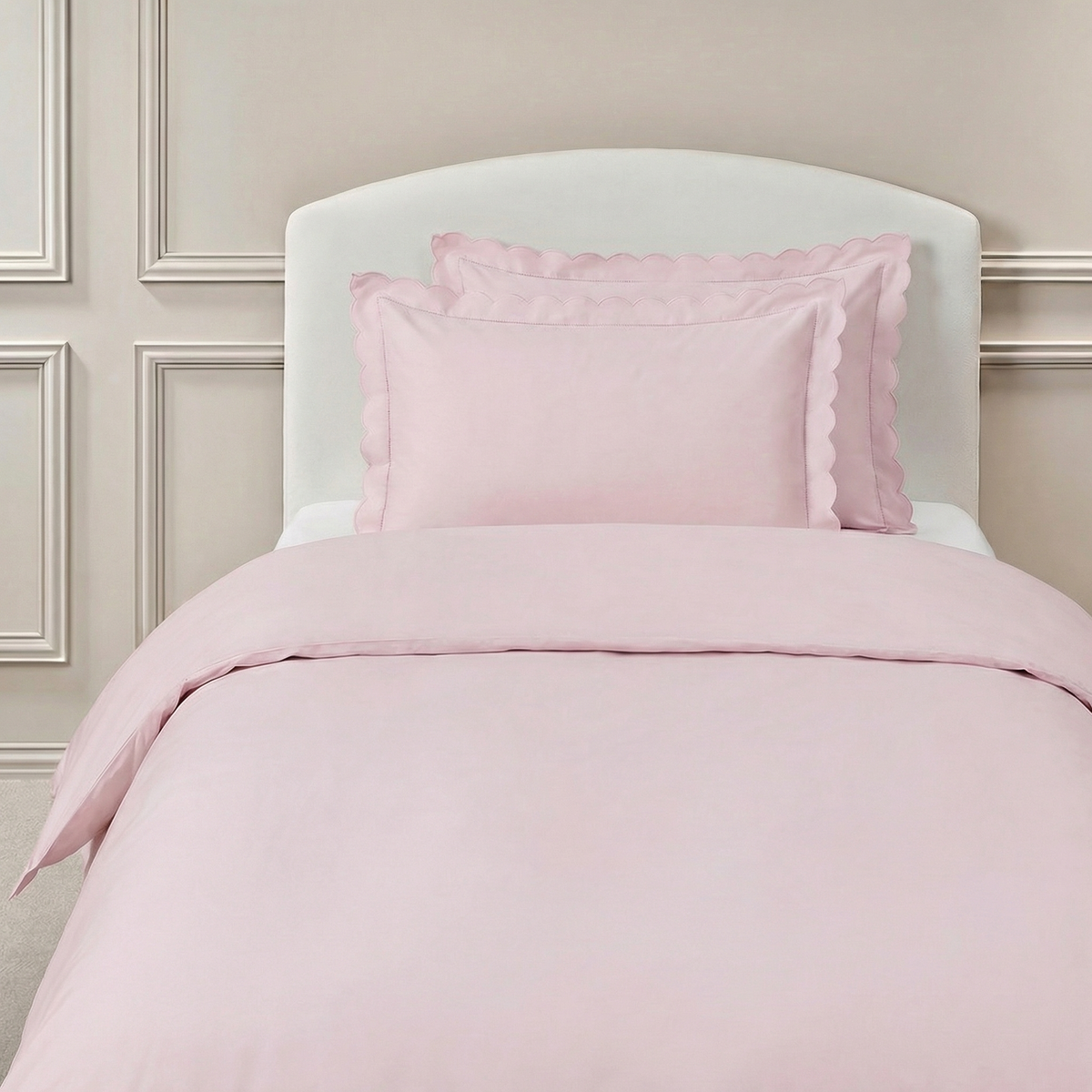 Scalloped Starlight Twin Set - Rose