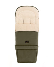Olive Organic Wool Adjustable Footmuff