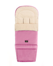 Pink Organic Wool Adjustable Footmuff