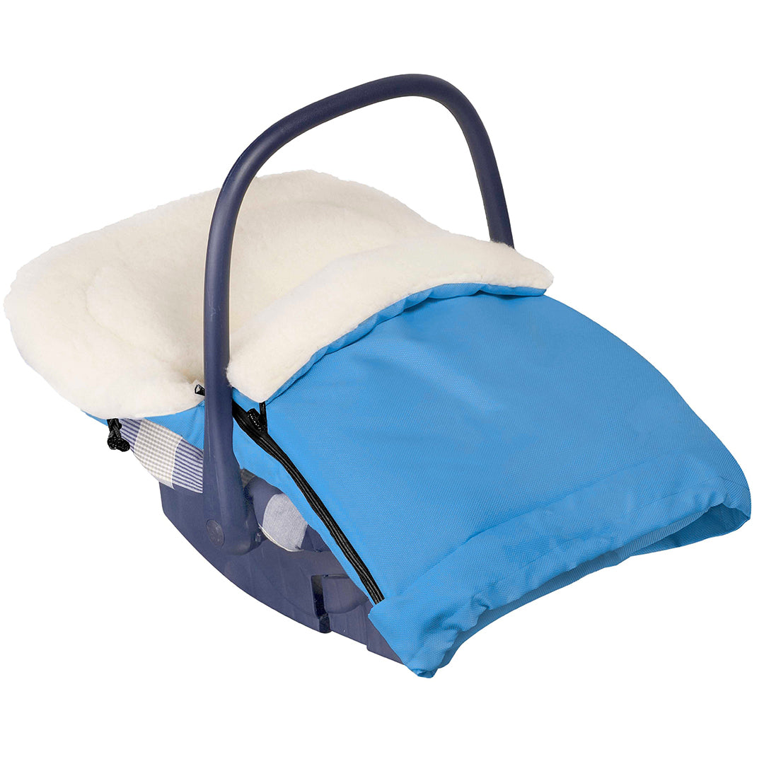 Beige Organic Wool Adjustable Footmuff