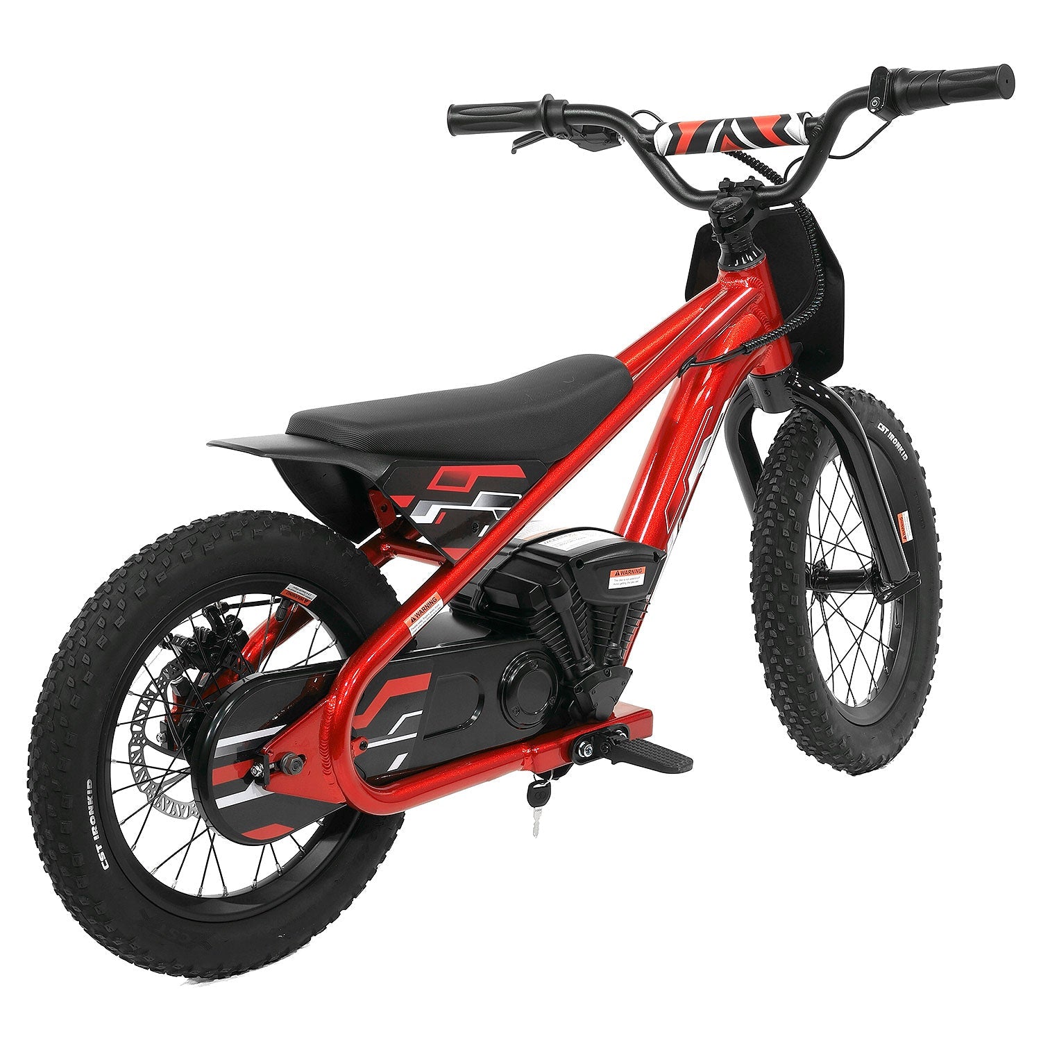 Big Kids 24v Electric Ride-on Balance Bike Scooter | Red