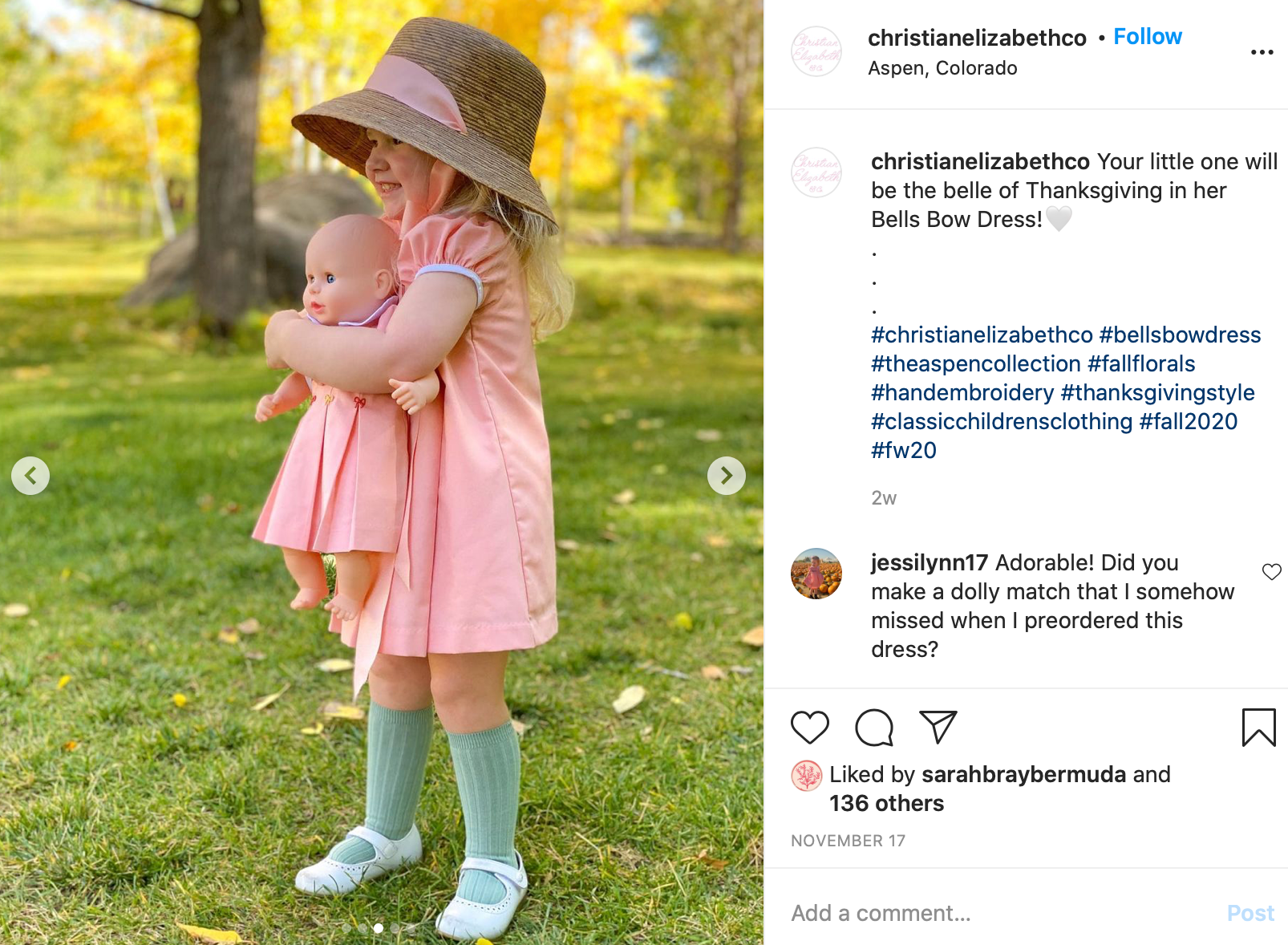 Palmetto Little Girl’s Hat - Long French Blue Grosgrain Ribbon