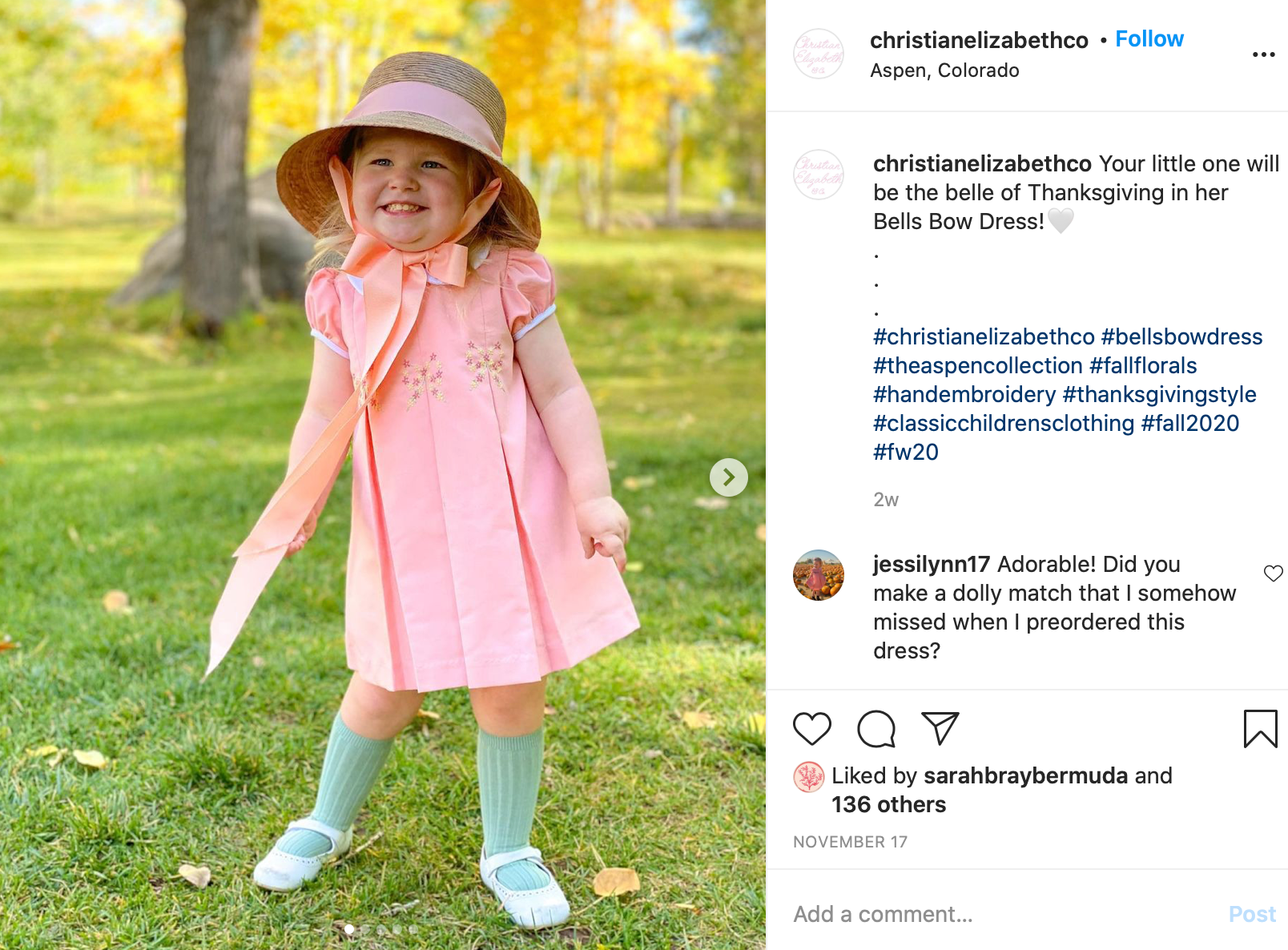 Palmetto Little Girl’s Hat - Long French Blue Grosgrain Ribbon