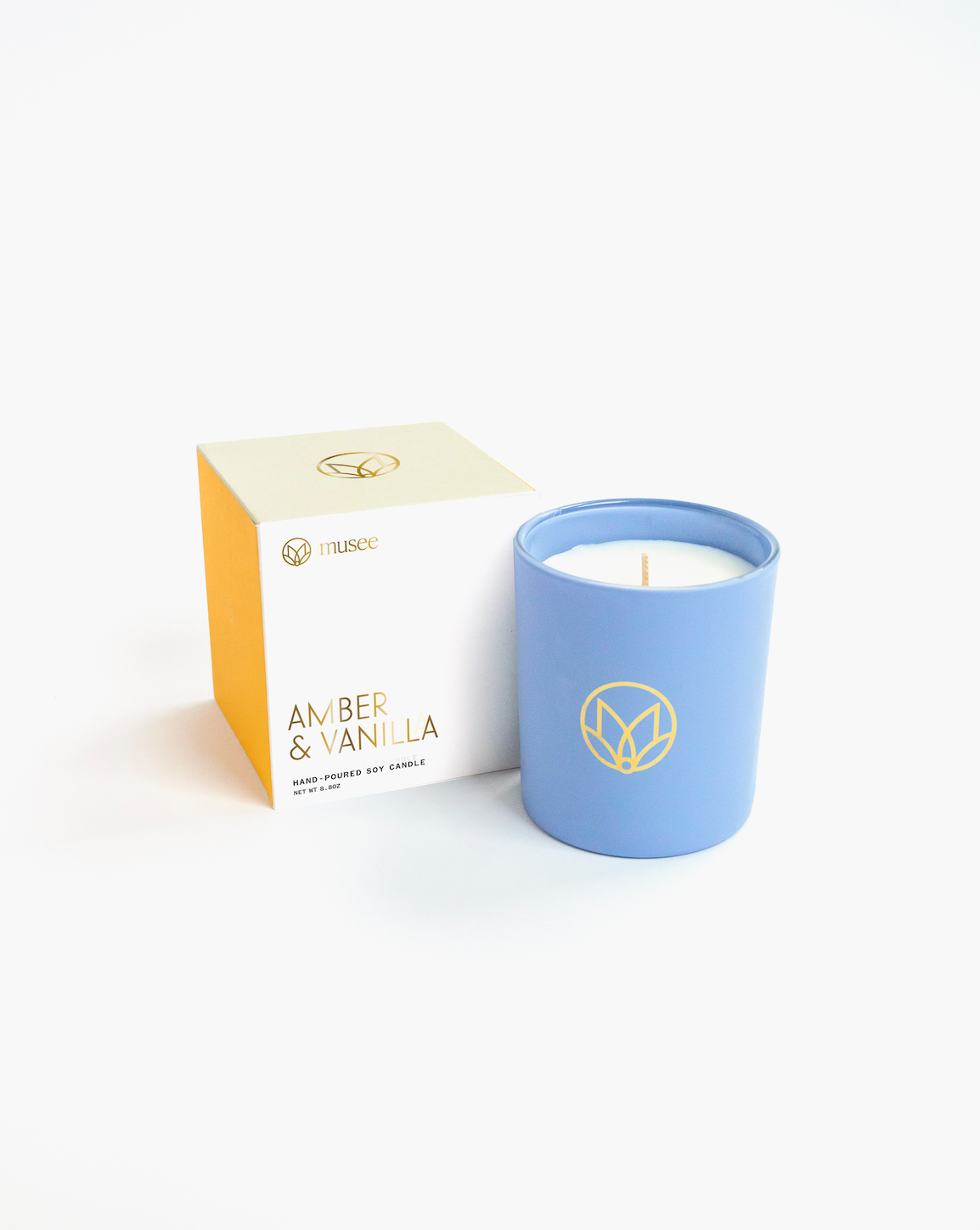 Amber & Vanilla Soy Candle