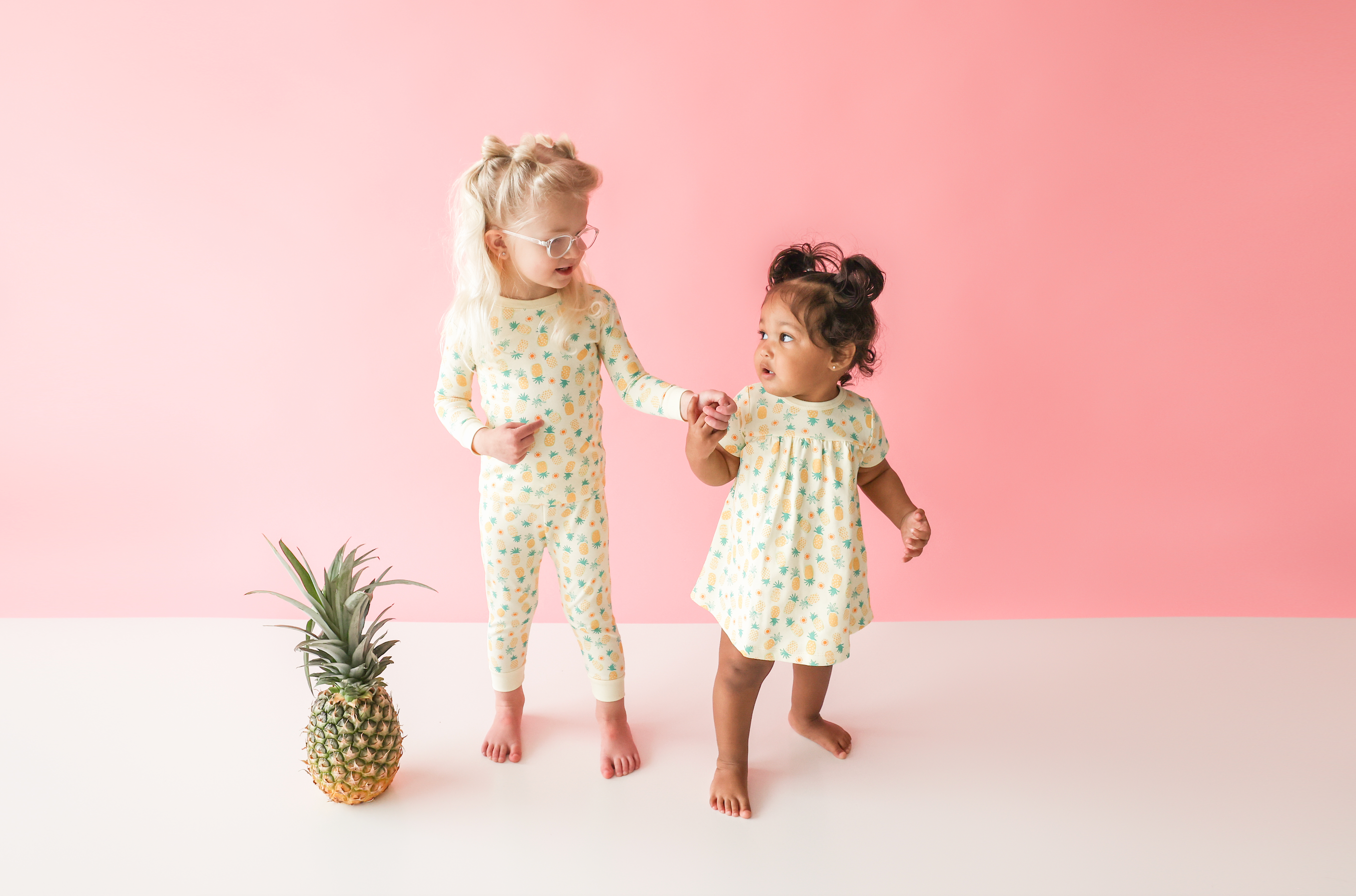 Pineapple Print 2-piece Pajama