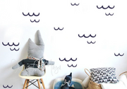 Baby Ocean/sea Waves - Fabric Nursery Wall Art Decals