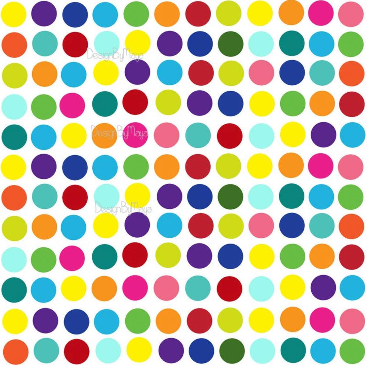 Mini Confetti Polka Dots - Fabric Nursery Wall Art Decals