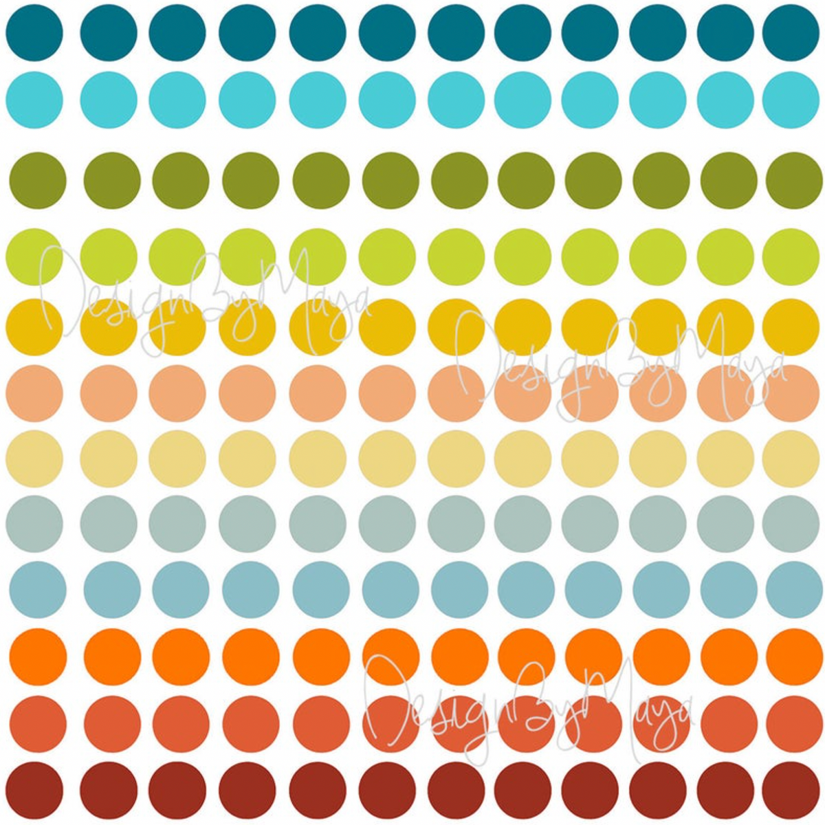 Mini Confetti Polka Dots - Fabric Nursery Wall Art Decals