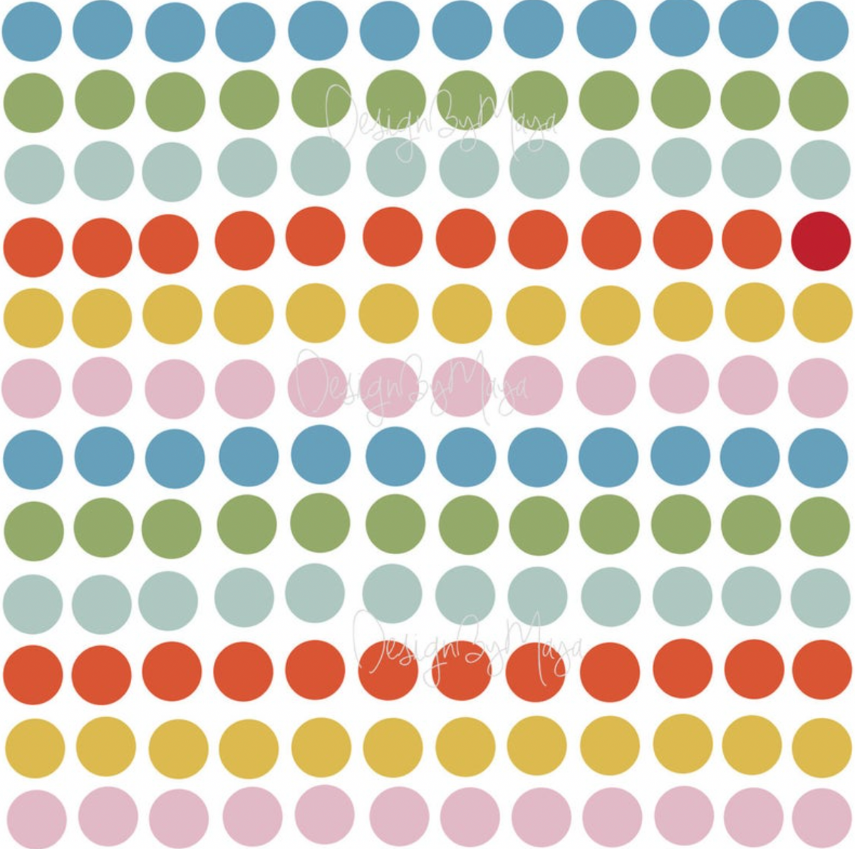Mini Confetti Polka Dots - Fabric Nursery Wall Art Decals