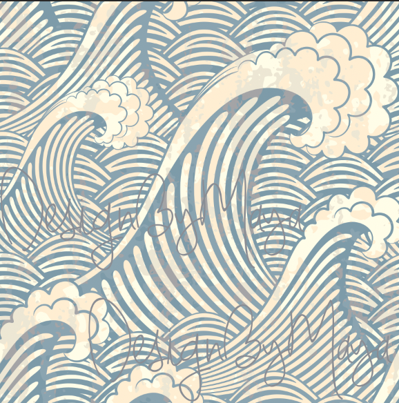 Ocean Surf Waves - Nursery Wall Decor Wallpapers