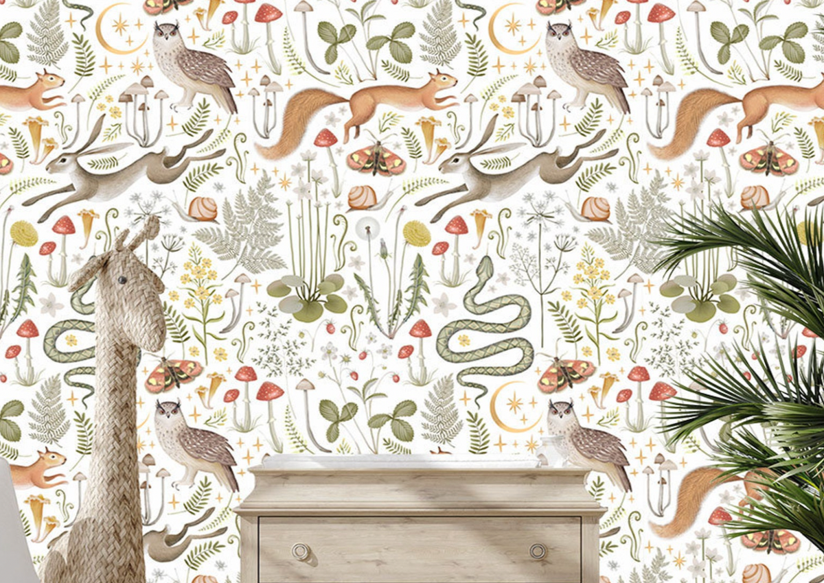 Magical Woodland Forest - Nursery Wall Decor Wallpapers