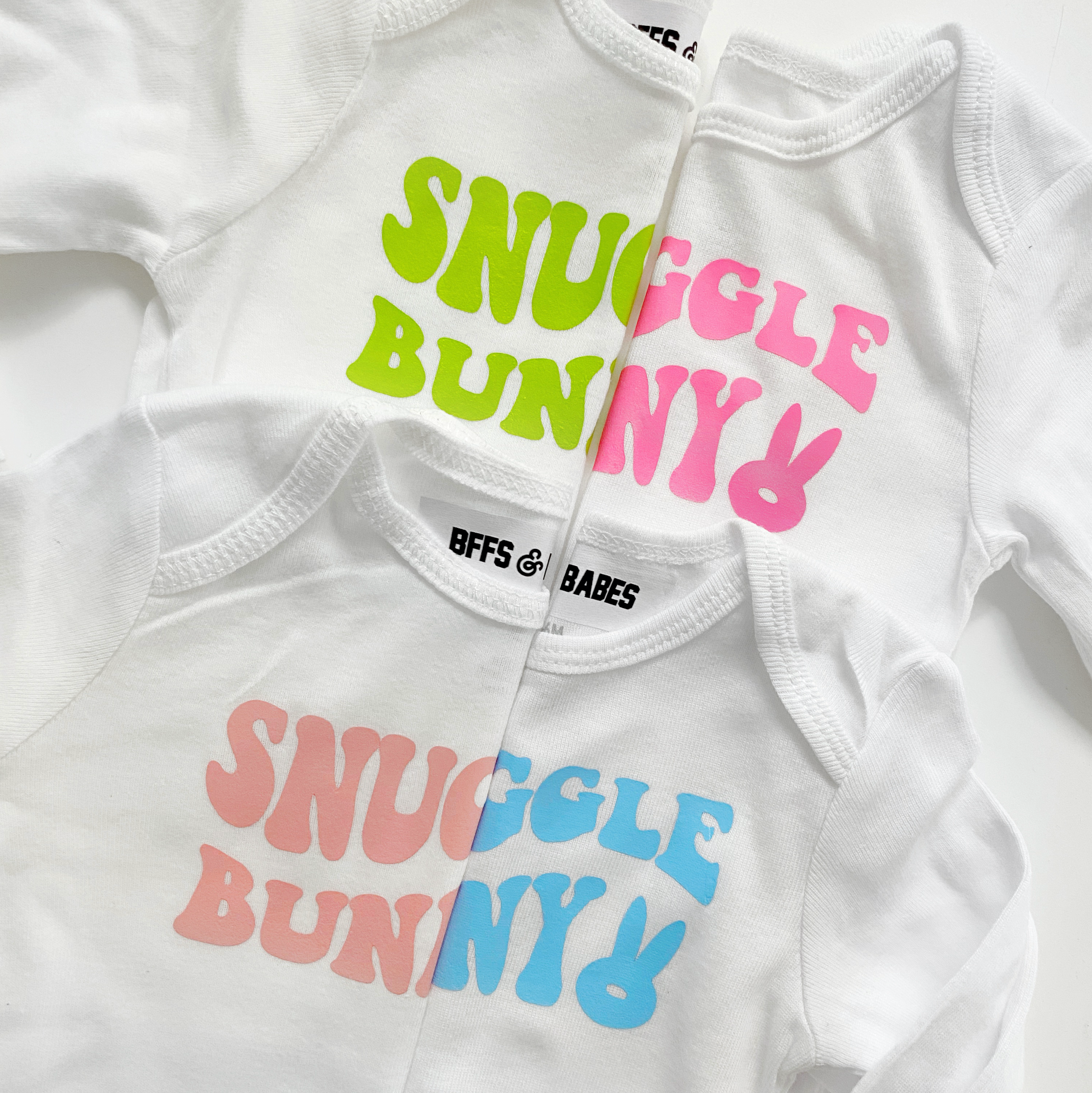 Snuggle Bunny ♡ White Graphic Babesie