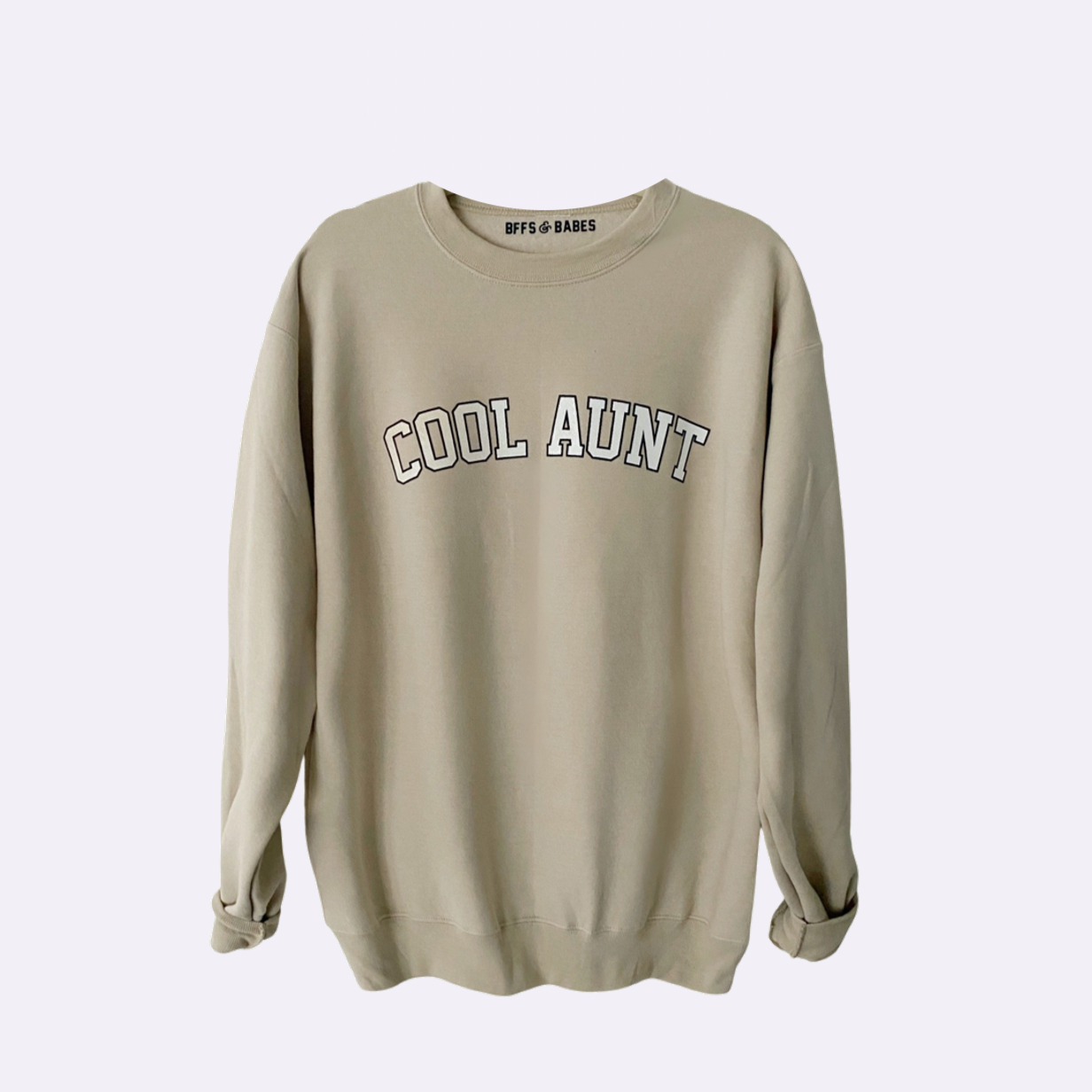 Collegiate Aunt ♡ Beige Printed Cool Aunt Sweatshirt