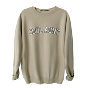 Collegiate Aunt ♡ Beige Printed Cool Aunt Sweatshirt