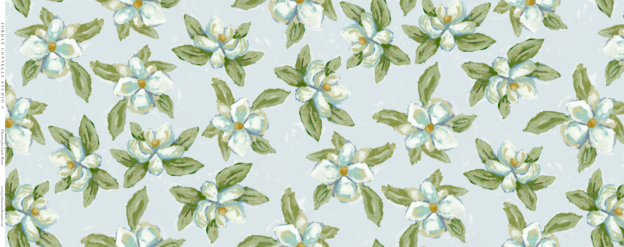 Flowers For Lucie In Wave- Fabric
