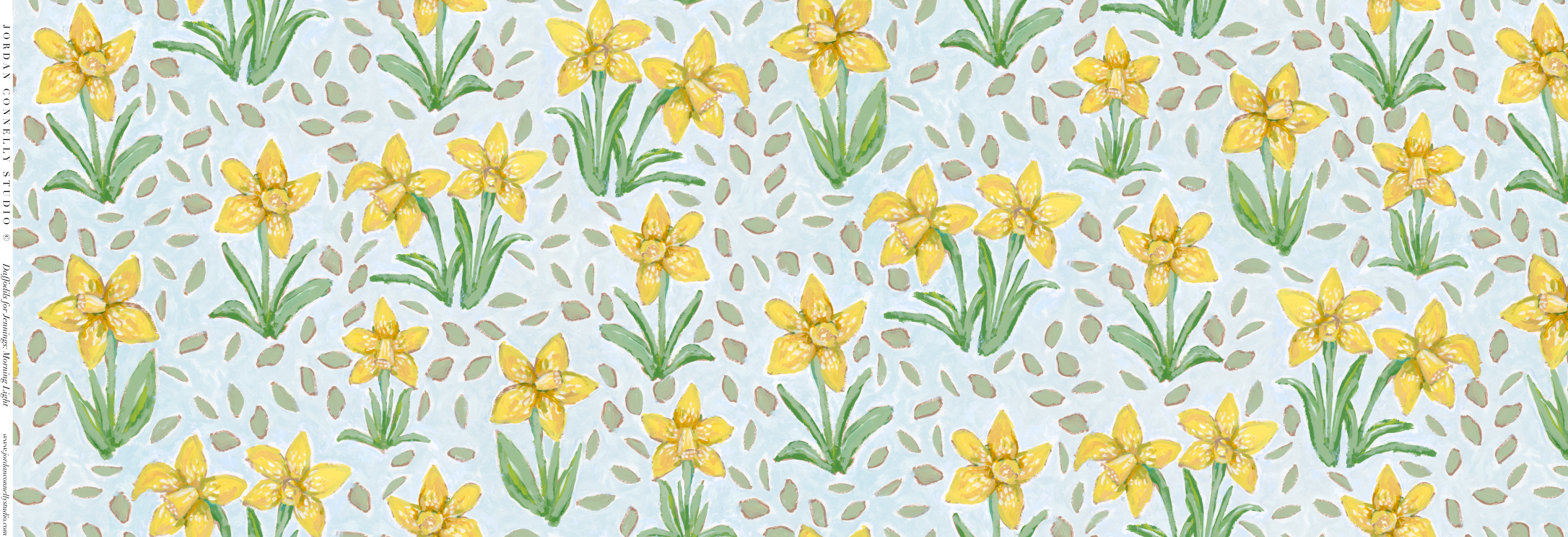 Daffodils For Jennings In Morning Light- Fabric