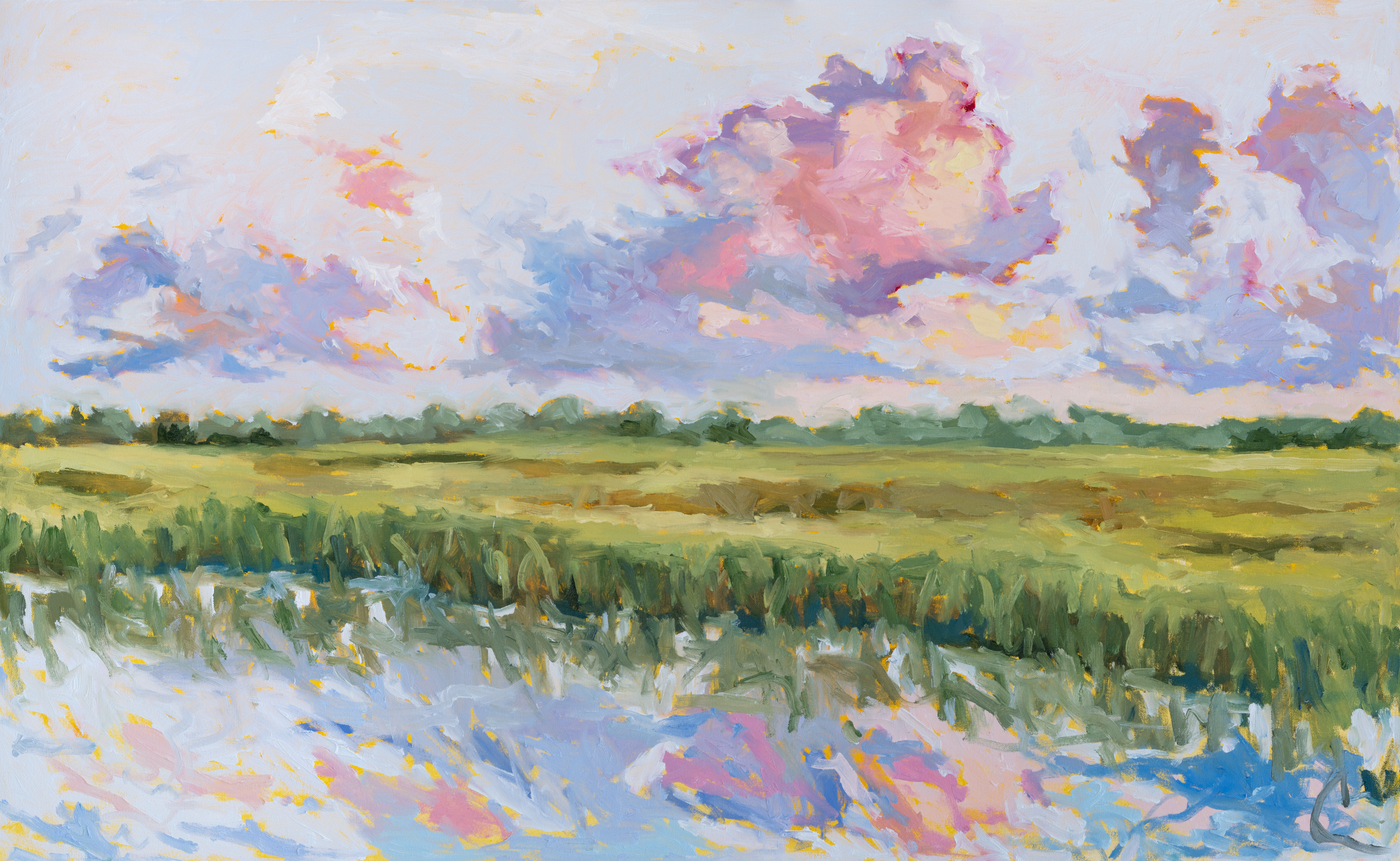 Charleston Girl Sunset Print