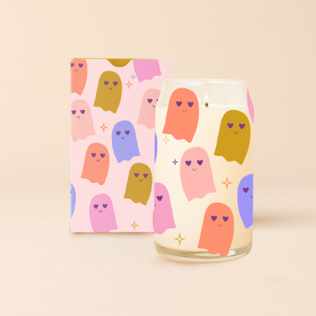 Halloween Candle Can Glass