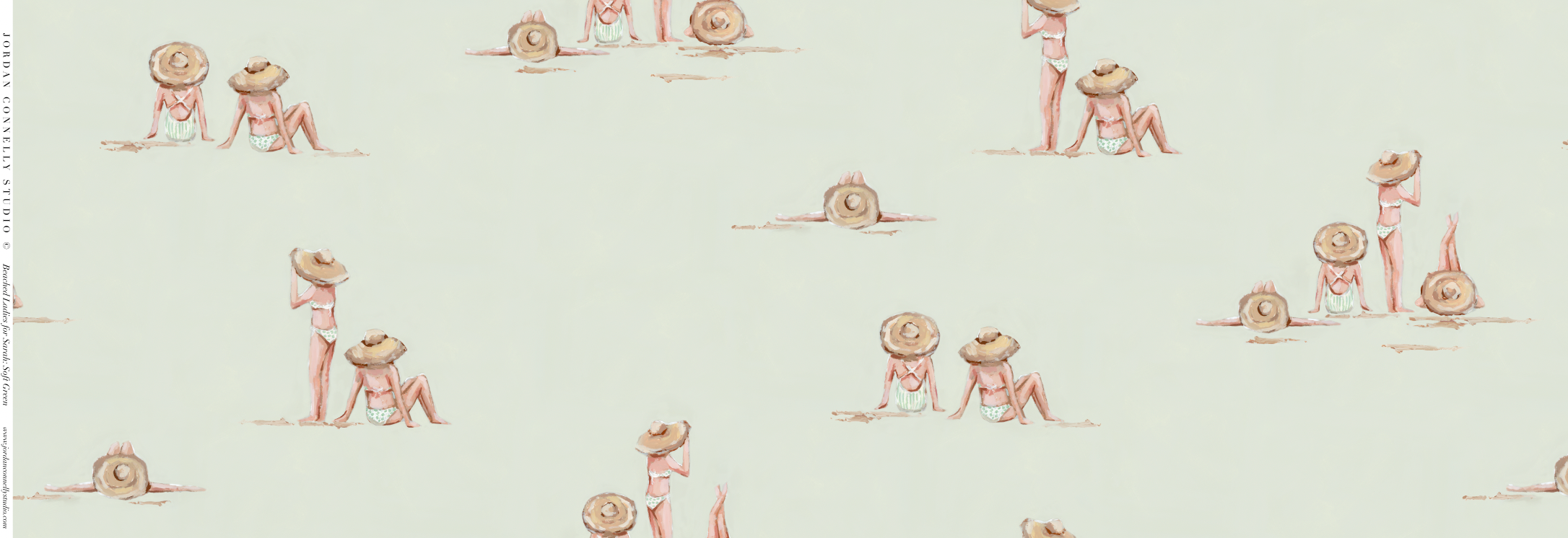 Beached Ladies For Sarah In Melon- Fabric