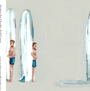 Surfers For Charlie In Soft Green- Fabric
