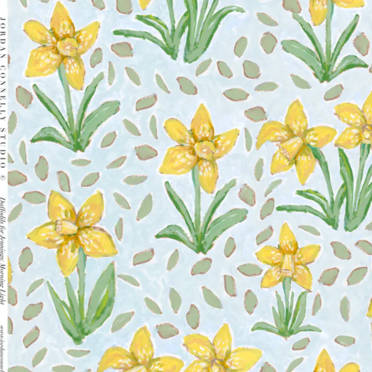 Daffodils For Jennings In Morning Light- Fabric
