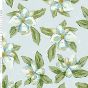 Magnolias For Lucie In Wave Fabric Swatch
