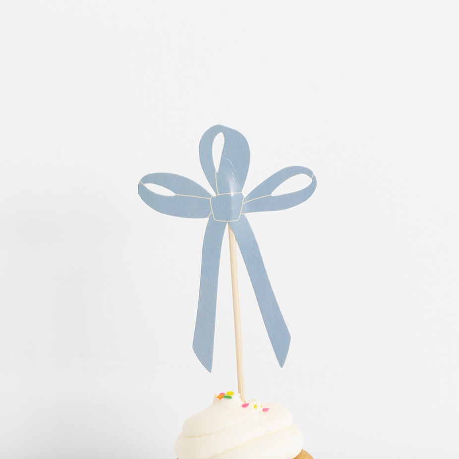 Signature Cake Toppers: Pink, Mint, Blue, Mustard