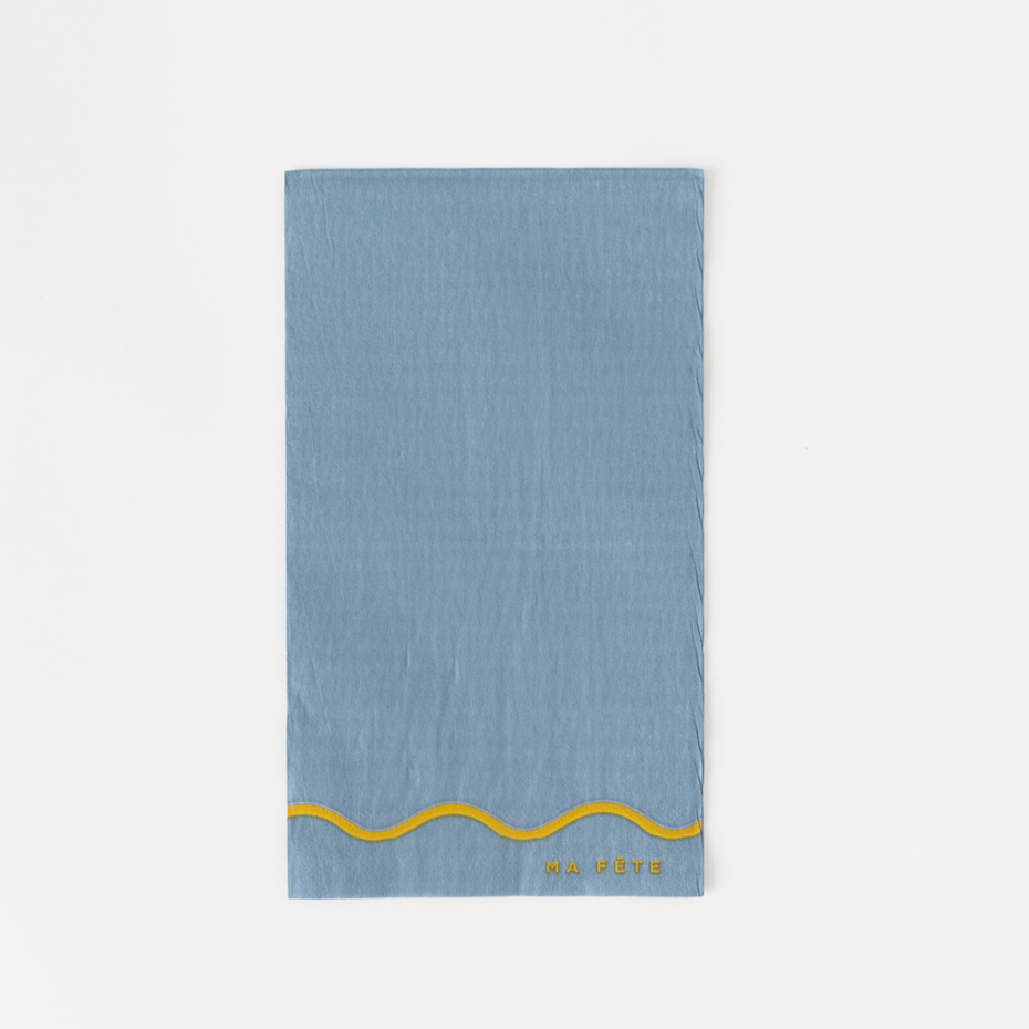 Signature Napkins, Blue & Yellow (16)