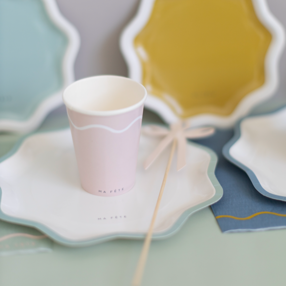 Signature Paper Cups, Pink & Mint (8)