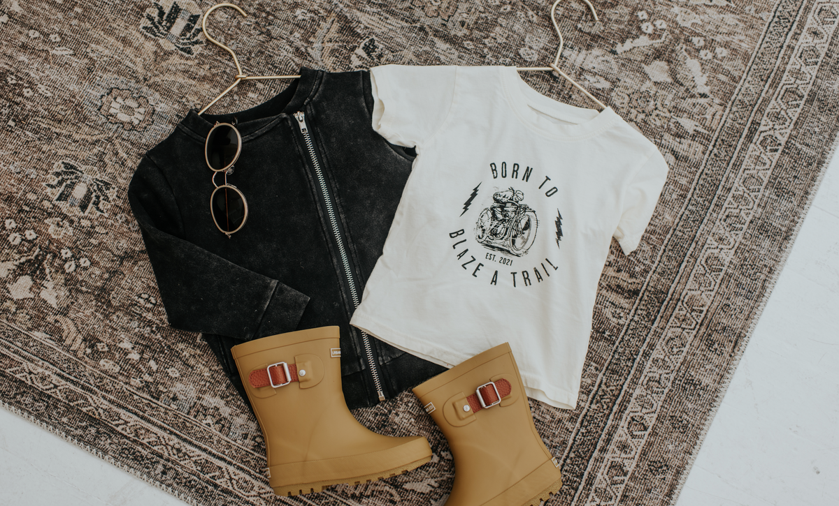 Legacy Tee | Motorcycle On Antique White