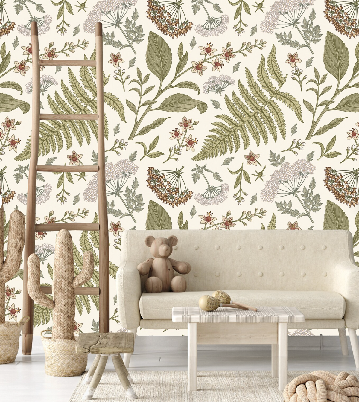 Boho Flowers Wallpaper - Nursery Wall Decor Wallpapers