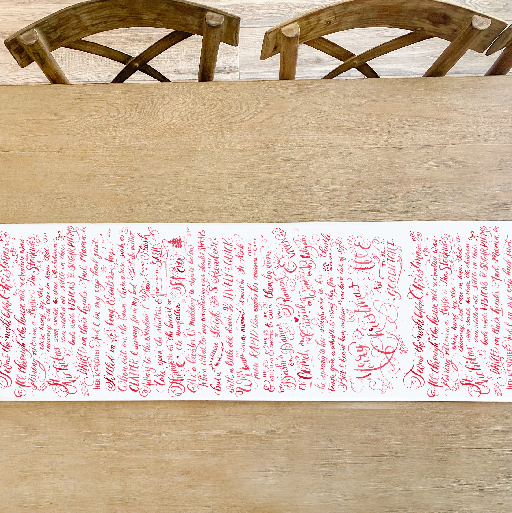 Twas The Night Before Christmas Table Runner