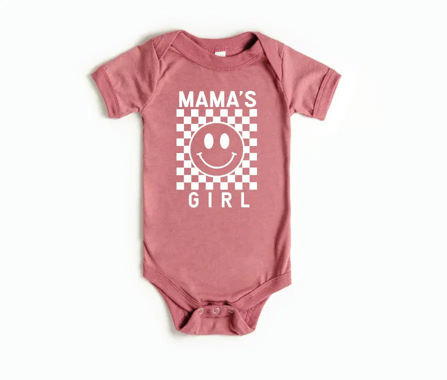 Mama's Girl Checkered Onesie