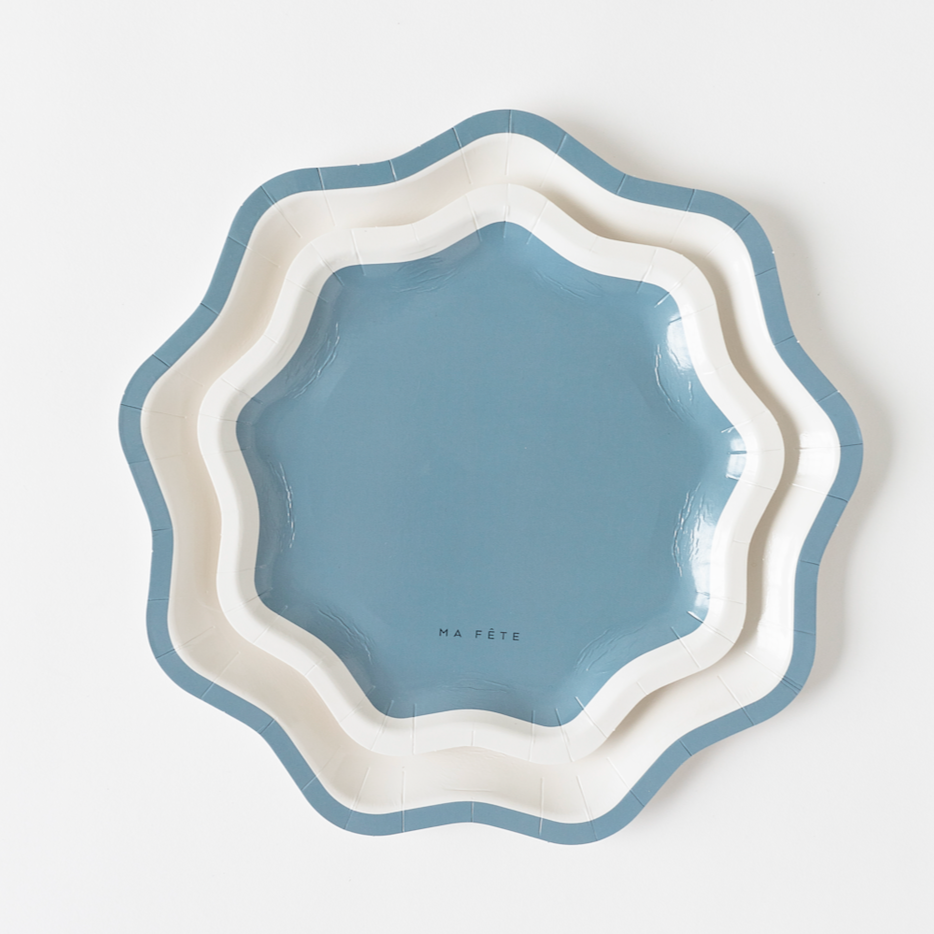 Signature Dessert Plates, Blue (4)