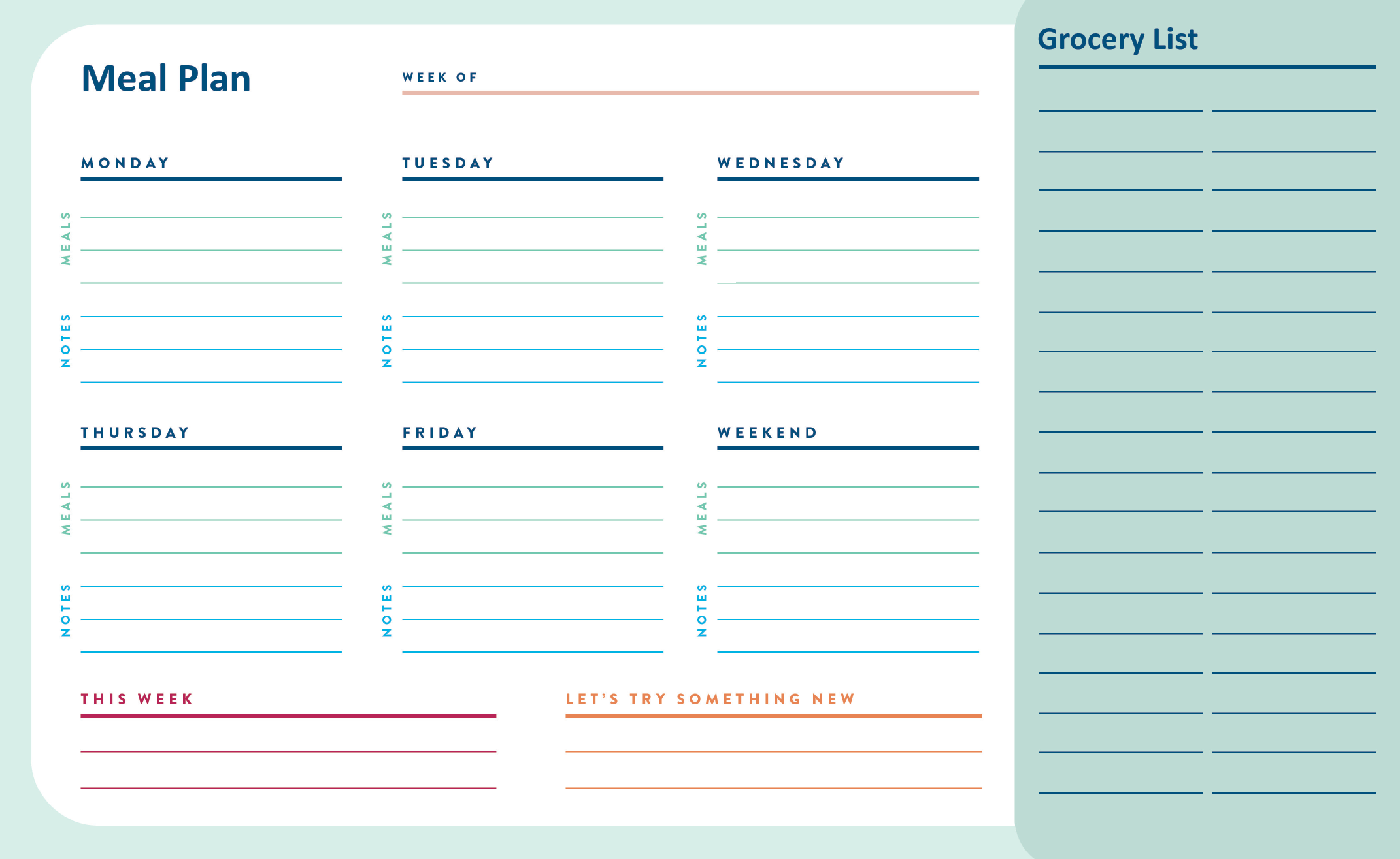 Weekly Meal Planner