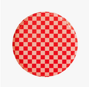 Red Check Large Dinner Plates For Valentine's Day