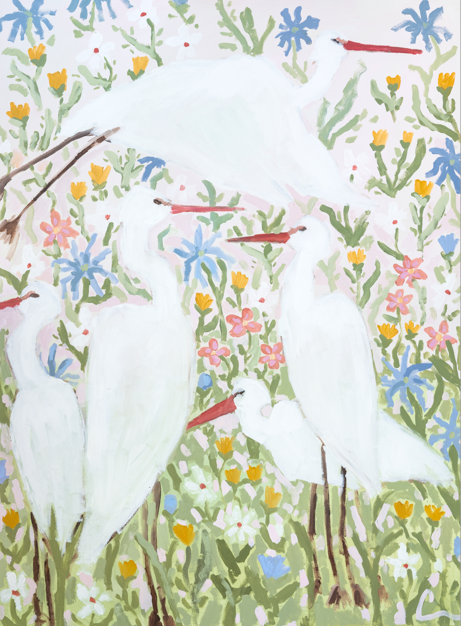 Among The Wildflowers Print