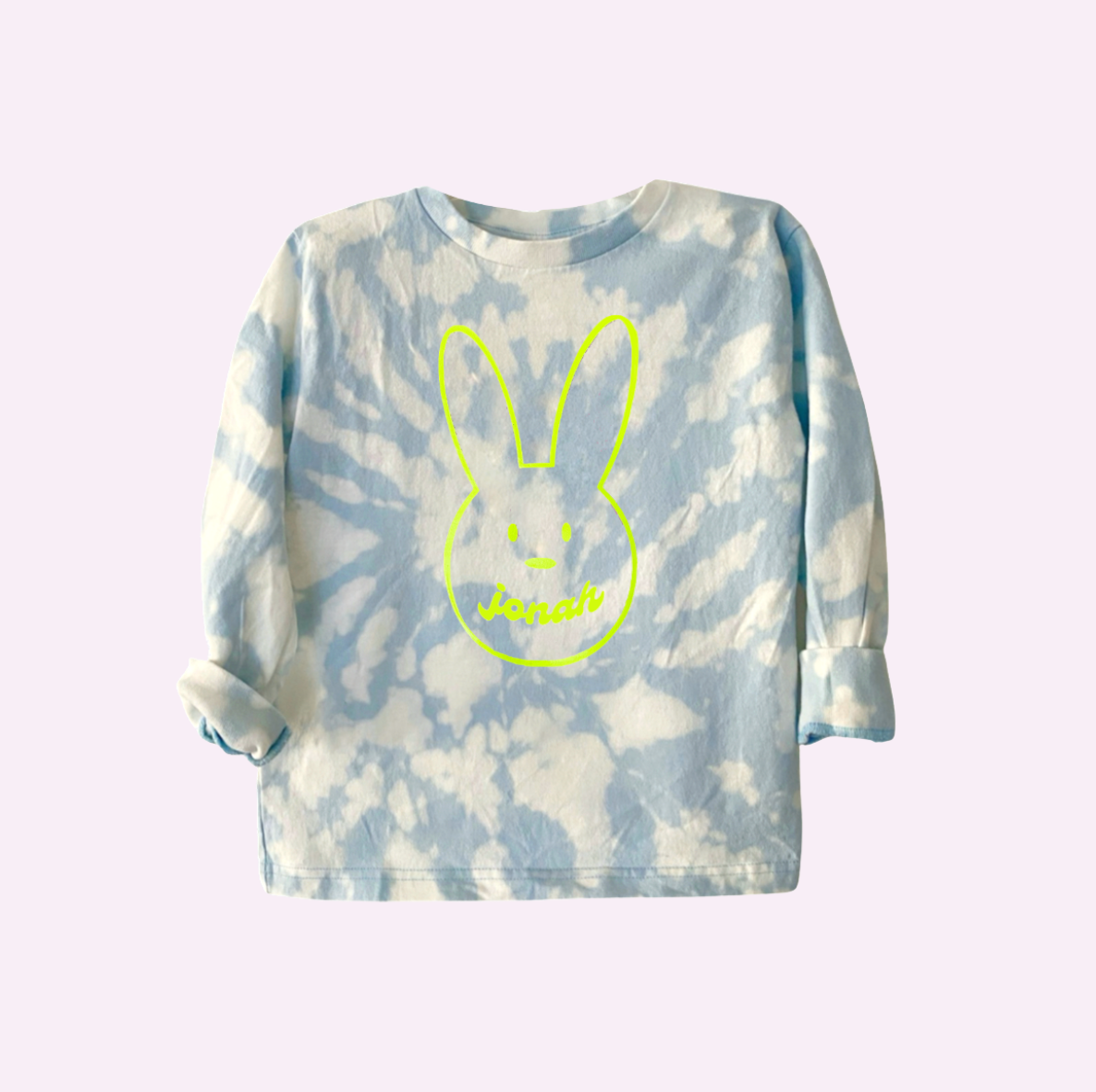 Bunny Tee ♡ Toddler Personalized Tie-dye T-shirt