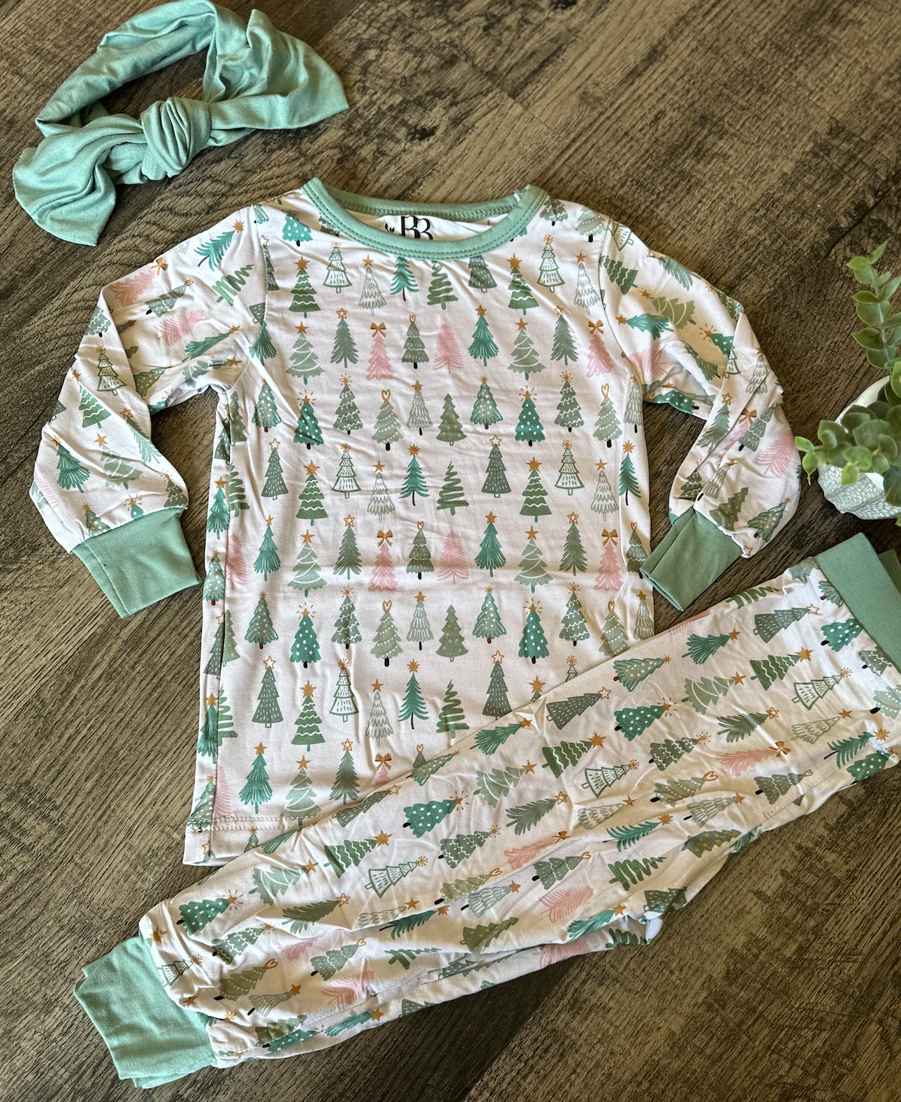 Oh Christmas Tree Bamboo Long Sleeve 2 Pc Set