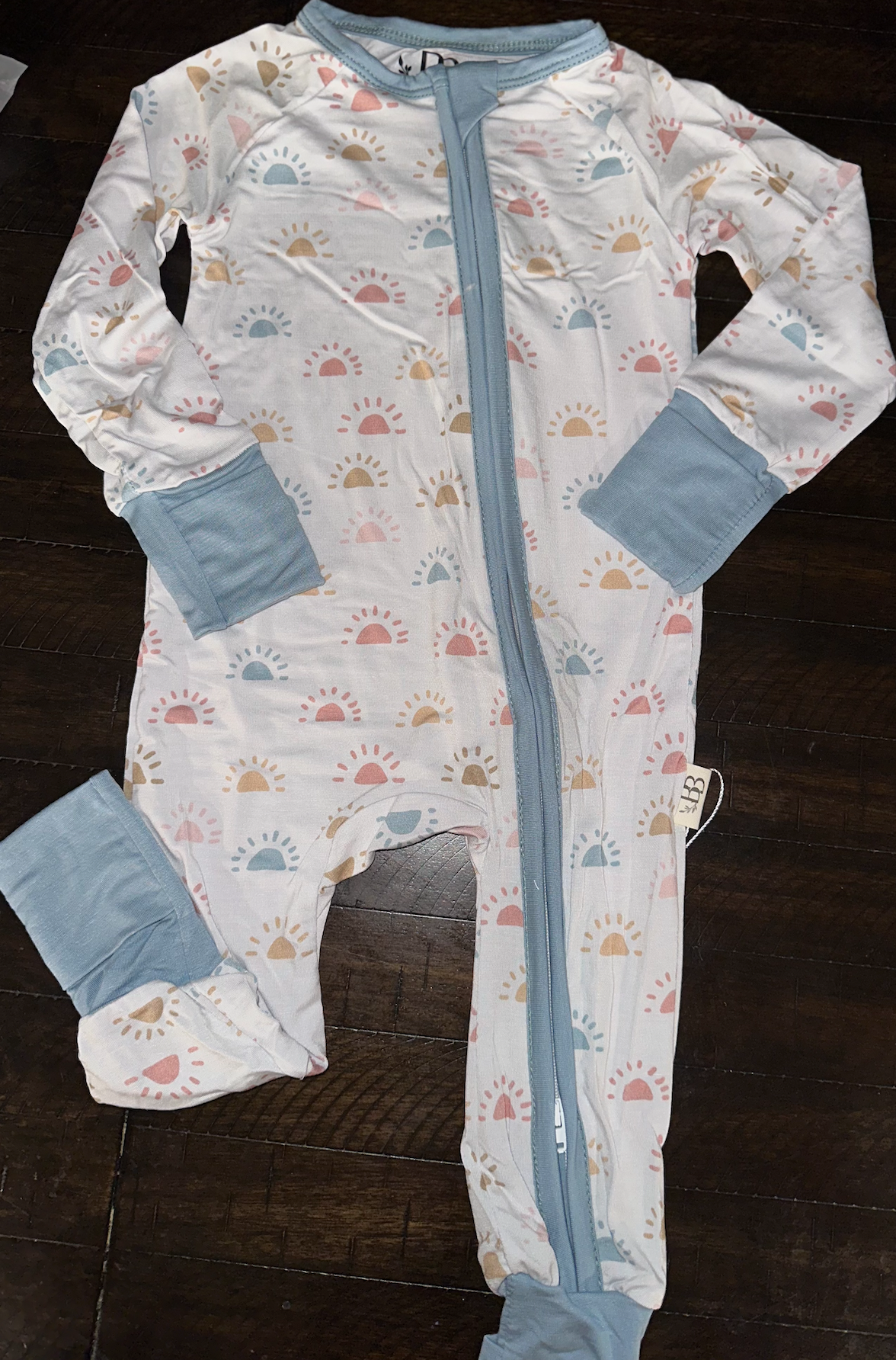 Pastel Sunshine Bamboo Long Sleeve Zippy