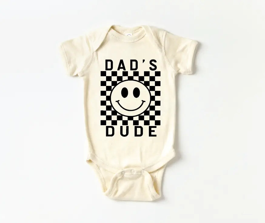Dad's Dude Checkered Onesie